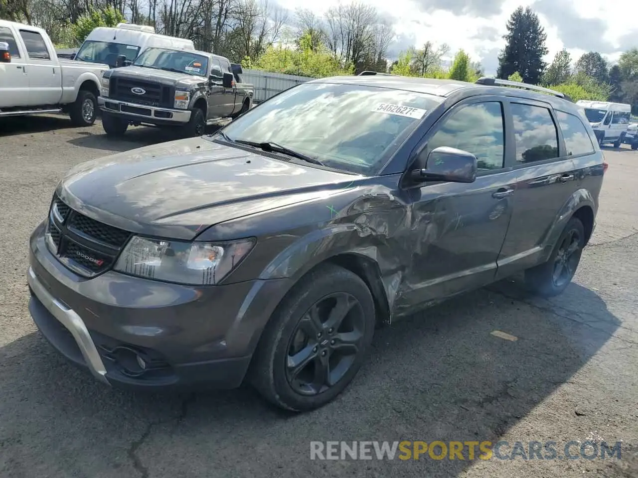 1 Photograph of a damaged car 3C4PDDGG1KT845328 DODGE JOURNEY 2019