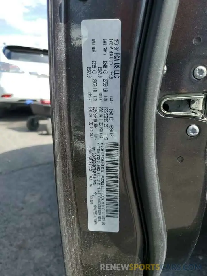 13 Photograph of a damaged car 3C4PDDGG1KT845328 DODGE JOURNEY 2019