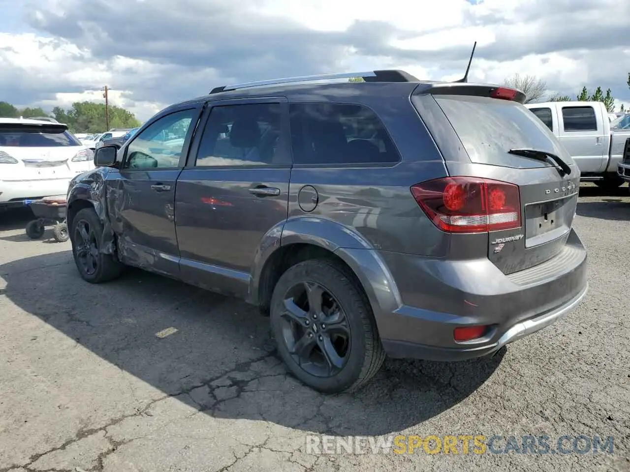 2 Photograph of a damaged car 3C4PDDGG1KT845328 DODGE JOURNEY 2019