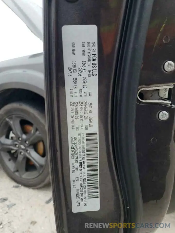 15 Photograph of a damaged car 3C4PDDGG1KT858421 DODGE JOURNEY 2019