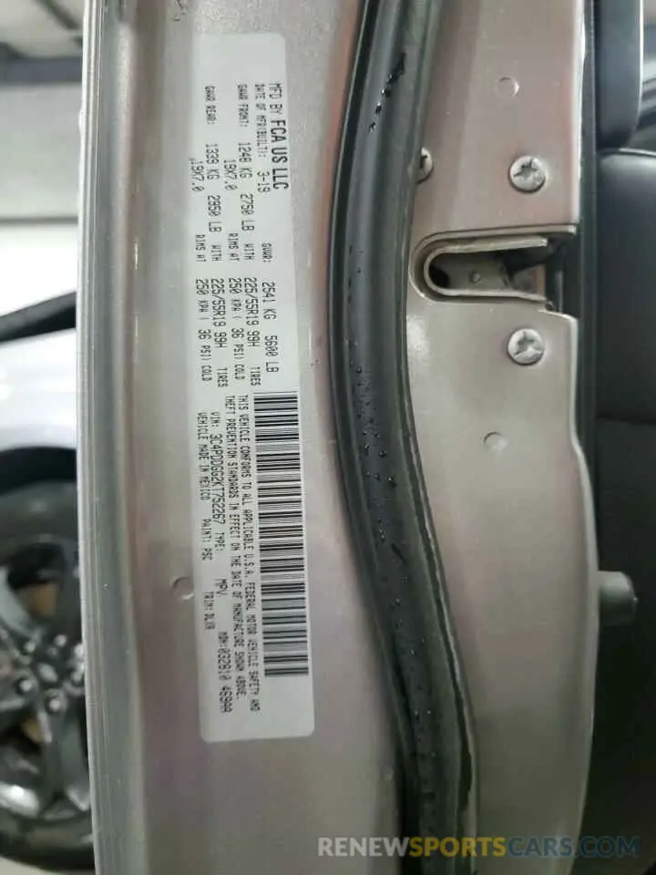 15 Photograph of a damaged car 3C4PDDGG2KT752267 DODGE JOURNEY 2019