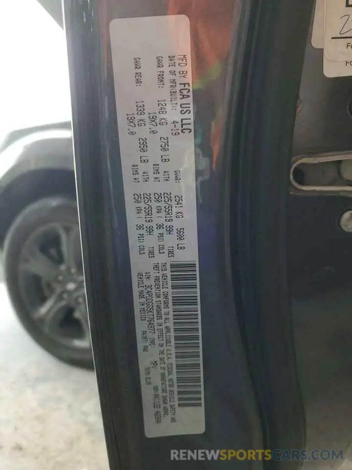 15 Photograph of a damaged car 3C4PDDGG5KT764977 DODGE JOURNEY 2019