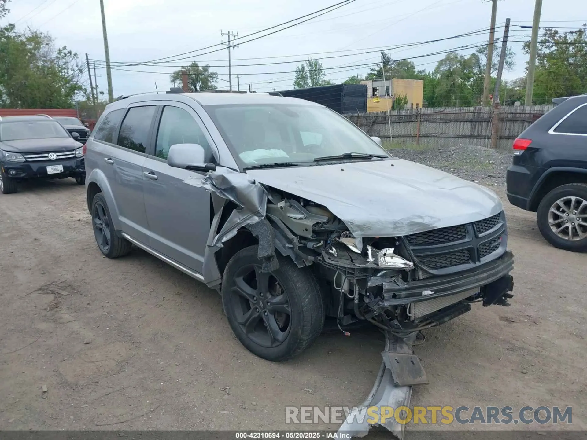 1 Фотография поврежденного автомобиля 3C4PDDGG6KT739022 DODGE JOURNEY 2019