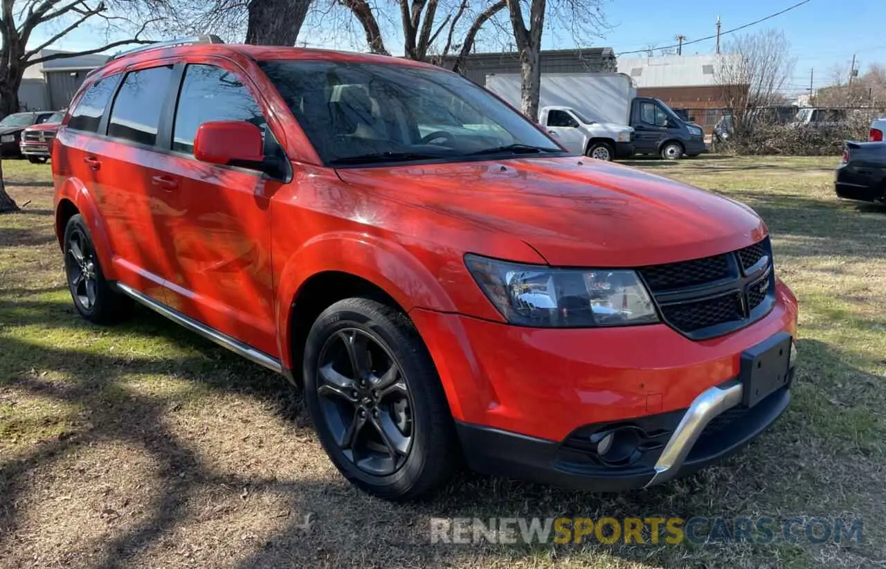 1 Photograph of a damaged car 3C4PDDGG8KT779814 DODGE JOURNEY 2019