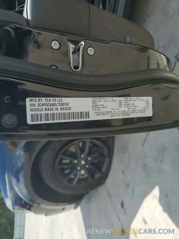 14 Photograph of a damaged car 3C4PDCAB0LT280787 DODGE JOURNEY 2020
