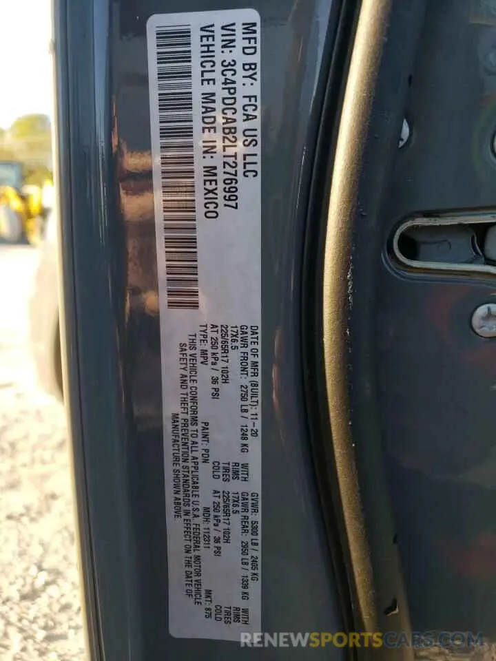 14 Photograph of a damaged car 3C4PDCAB2LT276997 DODGE JOURNEY 2020