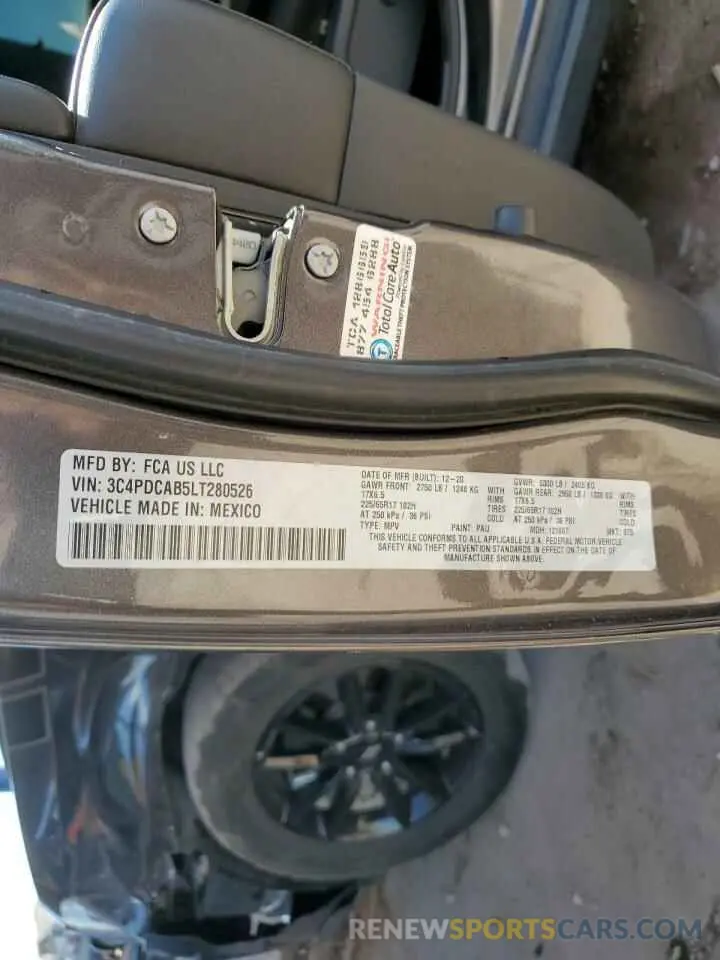 15 Photograph of a damaged car 3C4PDCAB5LT280526 DODGE JOURNEY 2020