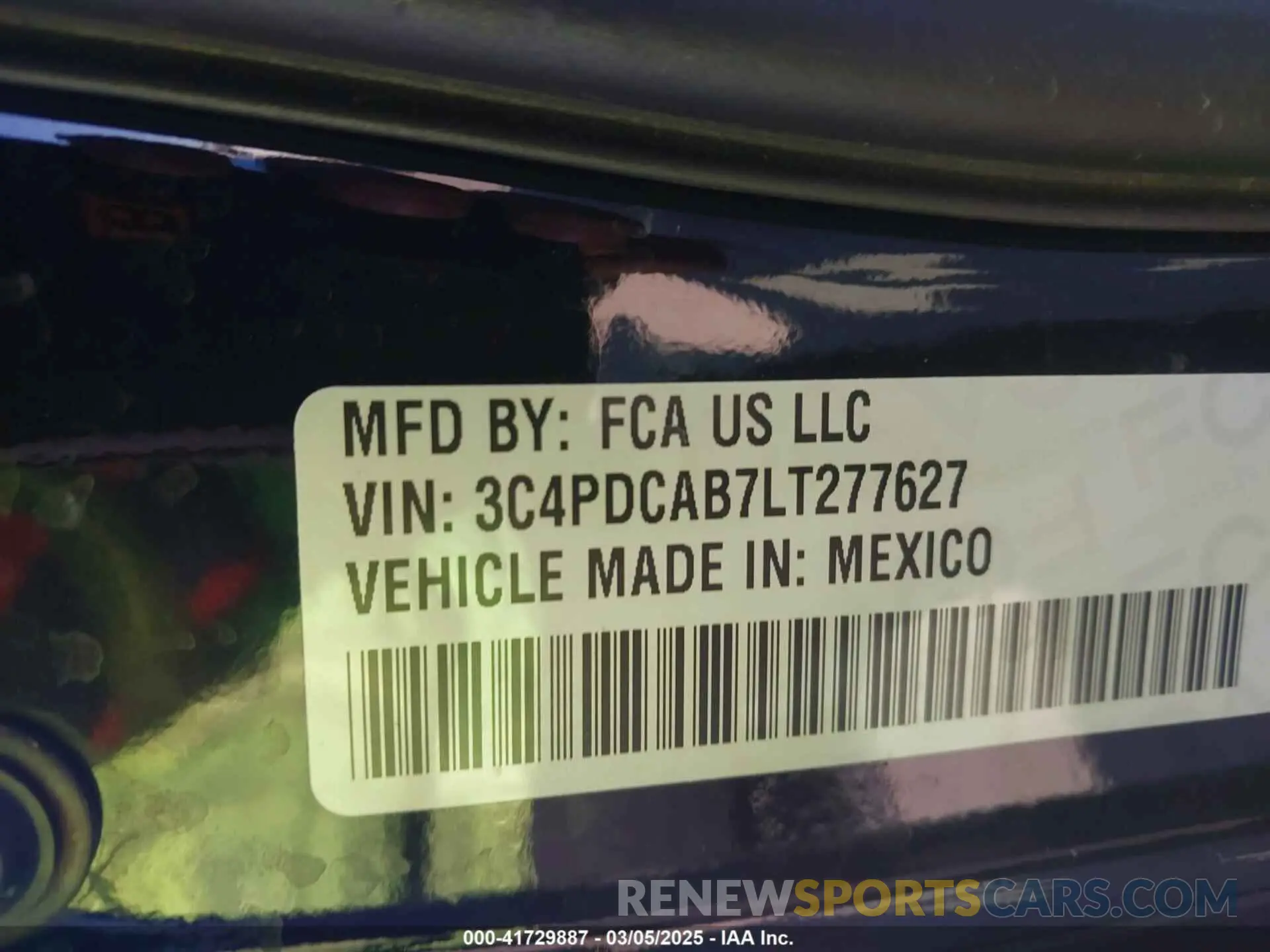 9 Фотография поврежденного автомобиля 3C4PDCAB7LT277627 DODGE JOURNEY 2020