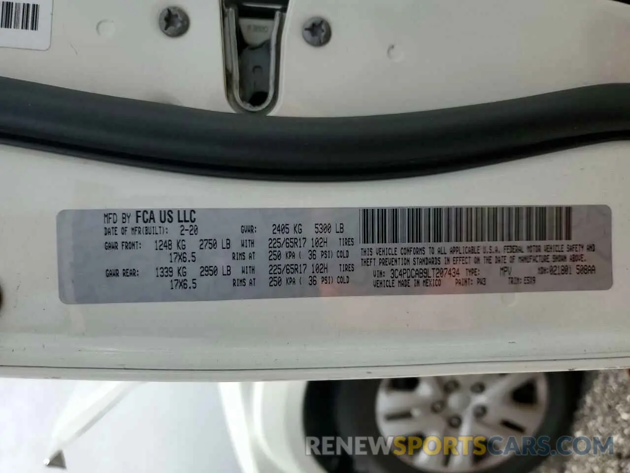 14 Фотография поврежденного автомобиля 3C4PDCAB9LT207434 DODGE JOURNEY 2020