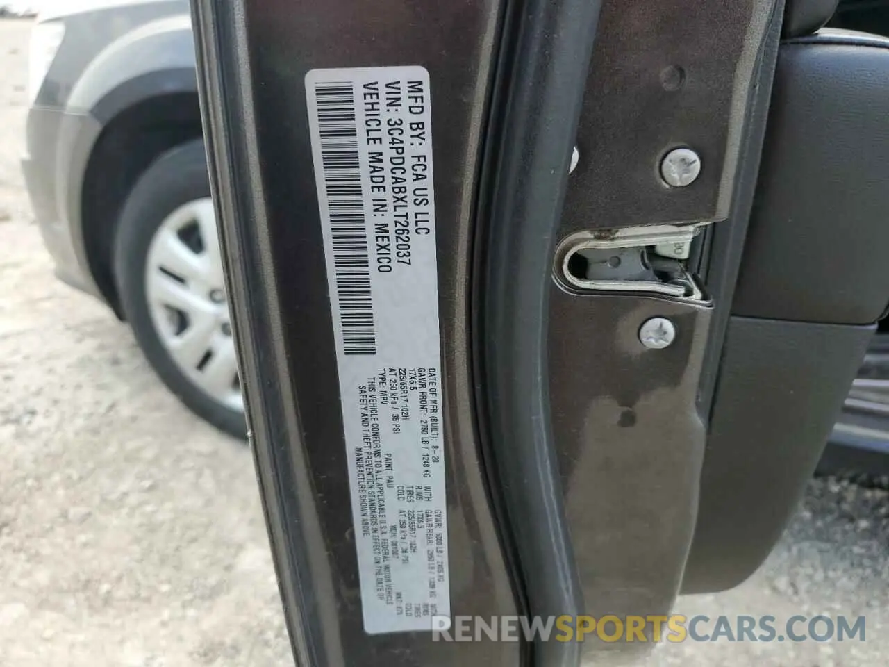 14 Фотография поврежденного автомобиля 3C4PDCABXLT262037 DODGE JOURNEY 2020