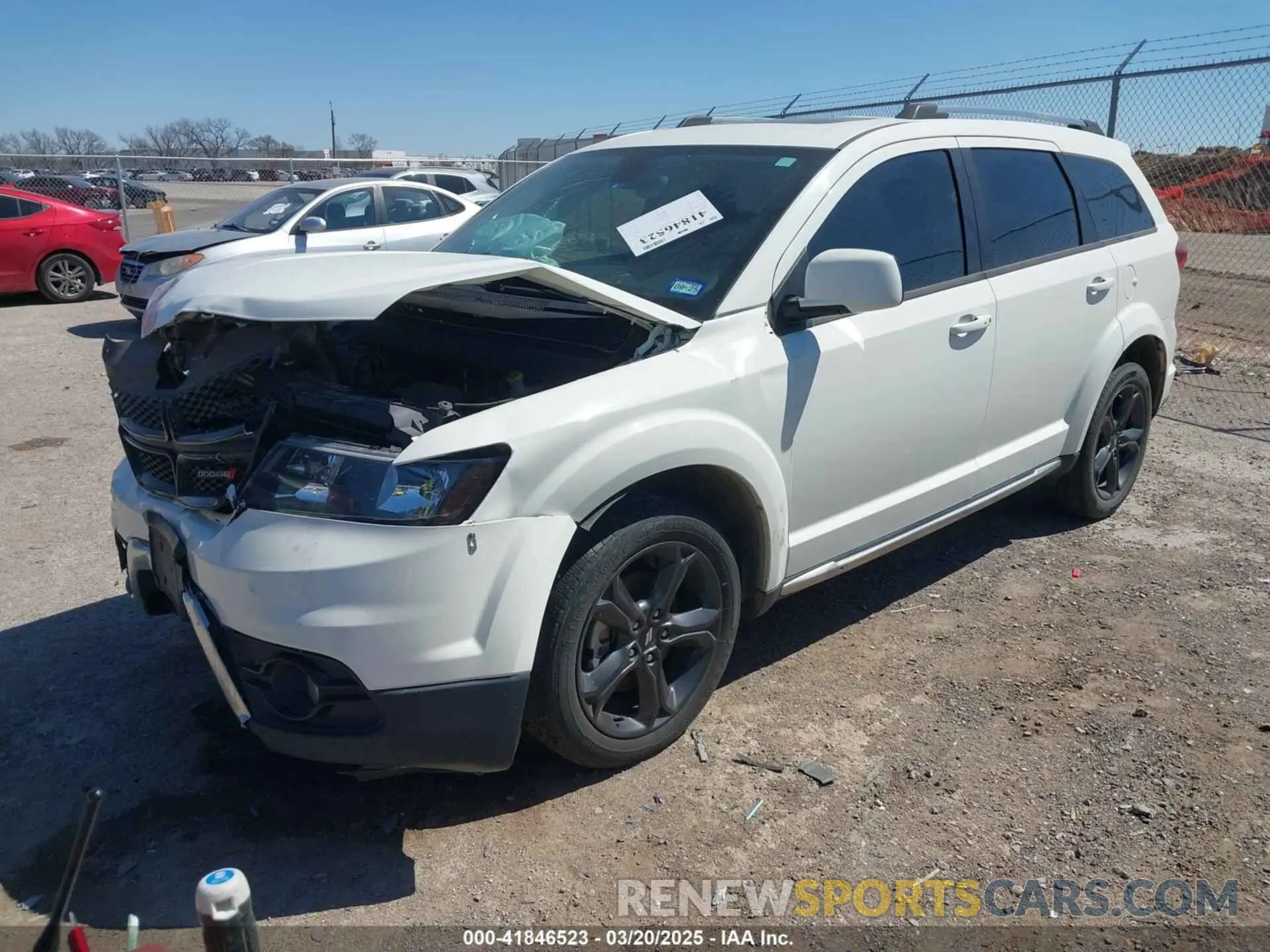 2 Фотография поврежденного автомобиля 3C4PDCGB1LT206205 DODGE JOURNEY 2020