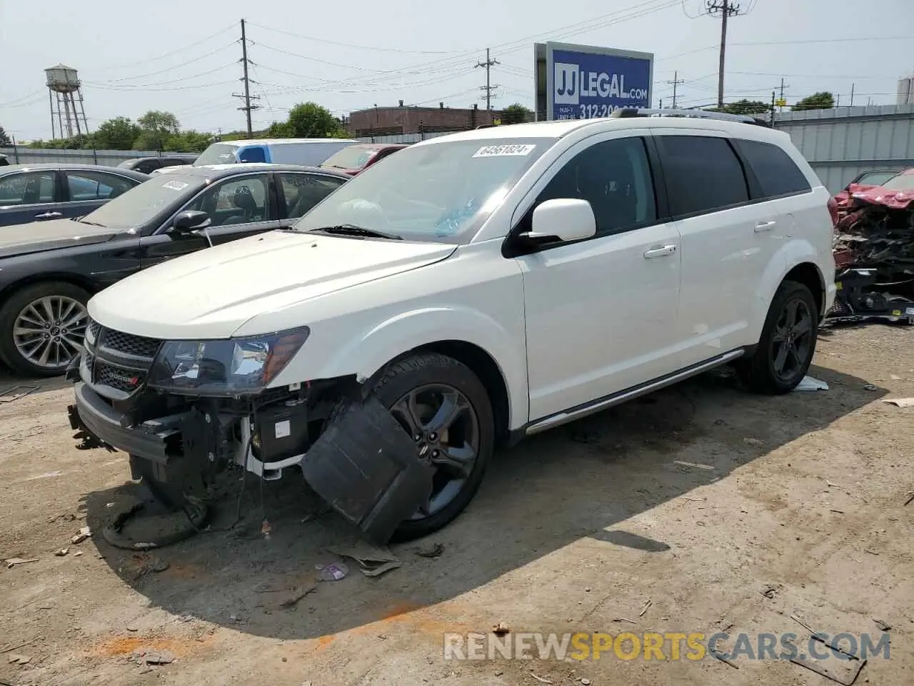 1 Фотография поврежденного автомобиля 3C4PDCGB2LT206147 DODGE JOURNEY 2020