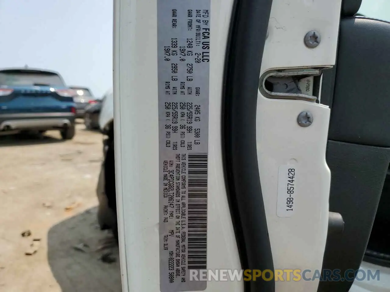 14 Фотография поврежденного автомобиля 3C4PDCGB2LT206147 DODGE JOURNEY 2020