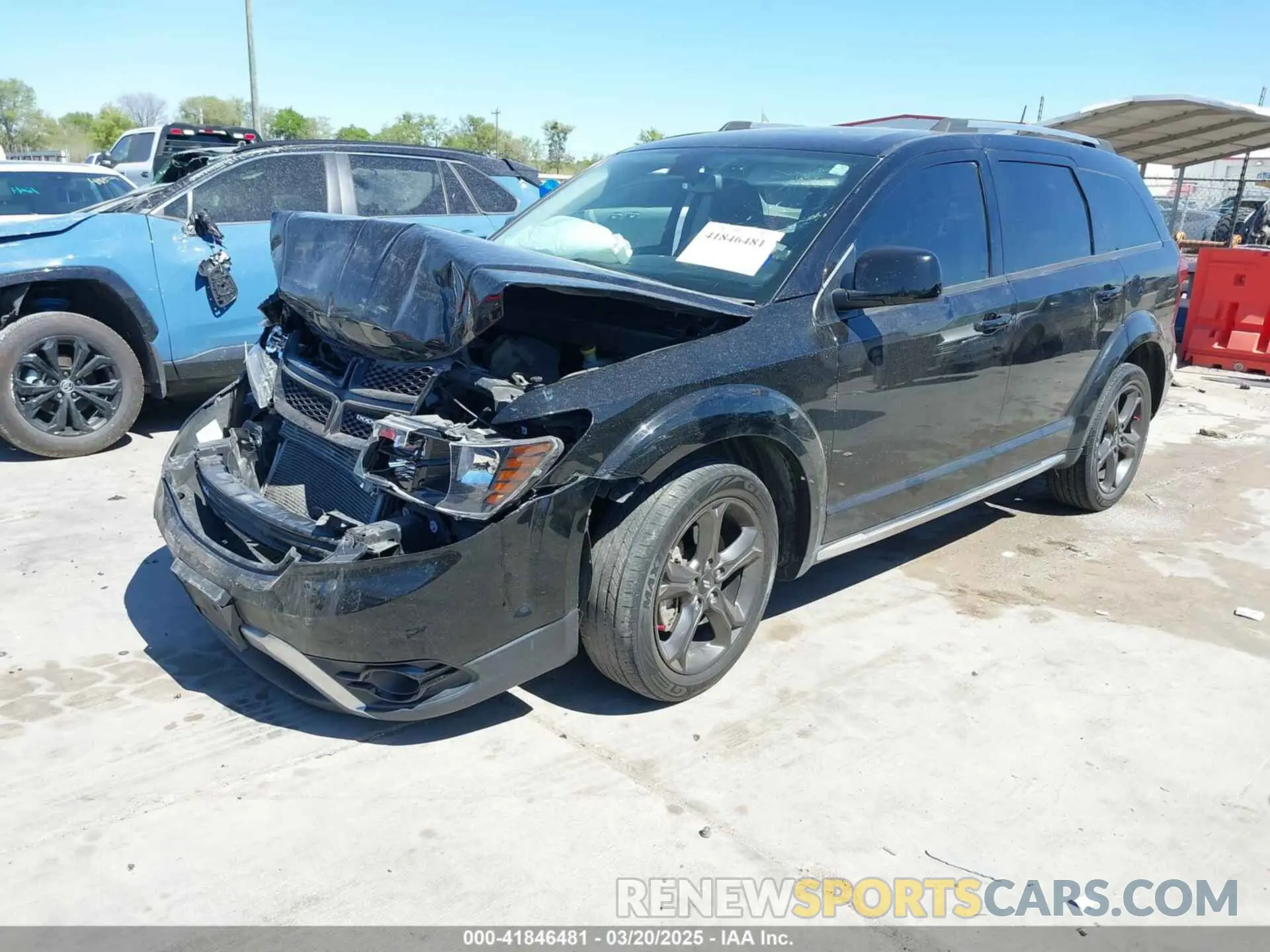 2 Фотография поврежденного автомобиля 3C4PDCGB3LT231591 DODGE JOURNEY 2020