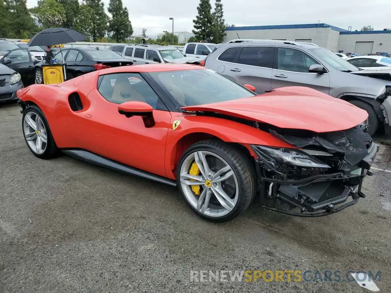 4 Фотография поврежденного автомобиля ZFF99SLA9R0310238 FERRARI 296GTB 2024
