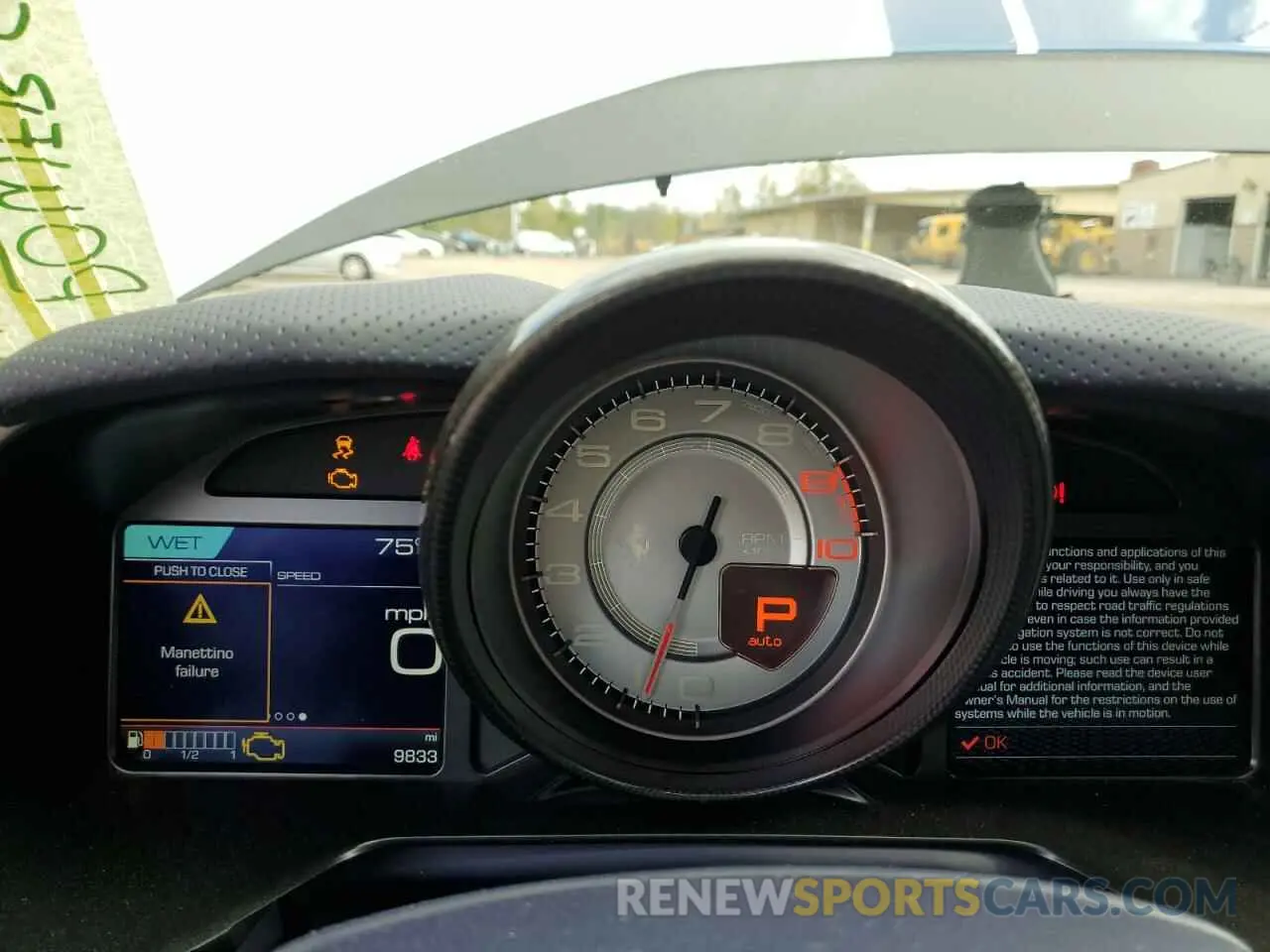 9 Photograph of a damaged car ZFF83CLA1K0238914 FERRARI 812 2019