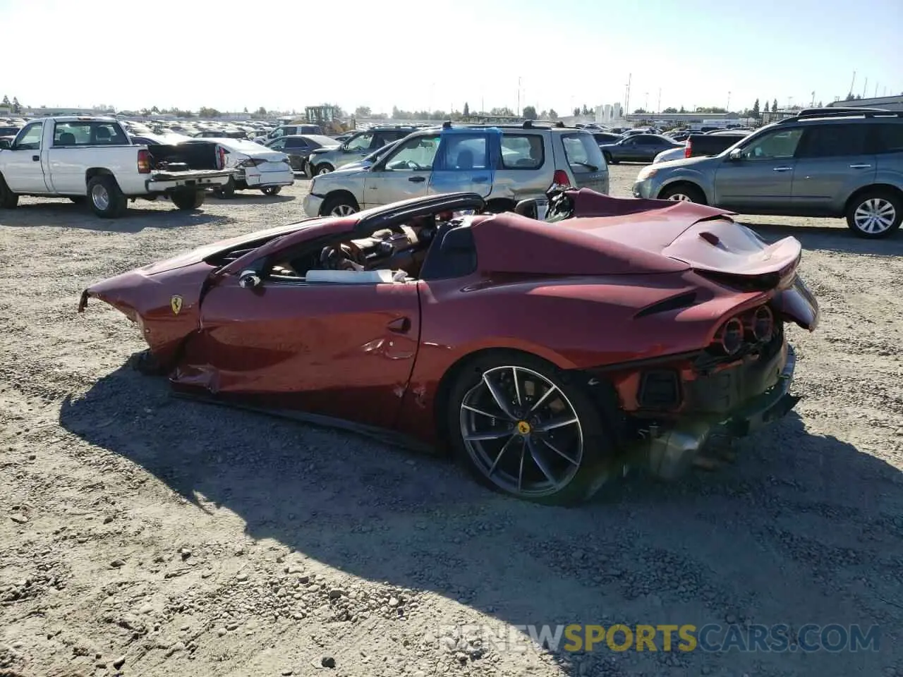 2 Photograph of a damaged car ZFF97CMA0M0258453 FERRARI 812 2021