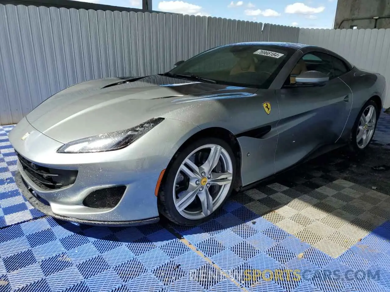 1 Photograph of a damaged car ZFF89FPA0M0259248 FERRARI ALL MODELS 2021