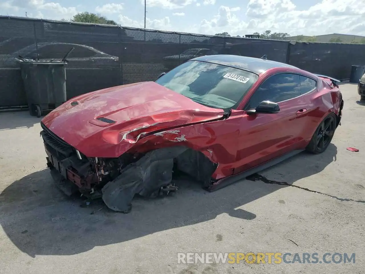 1 Photograph of a damaged car 1FA6P8TH1M5132902 FORD ALL Models 2021