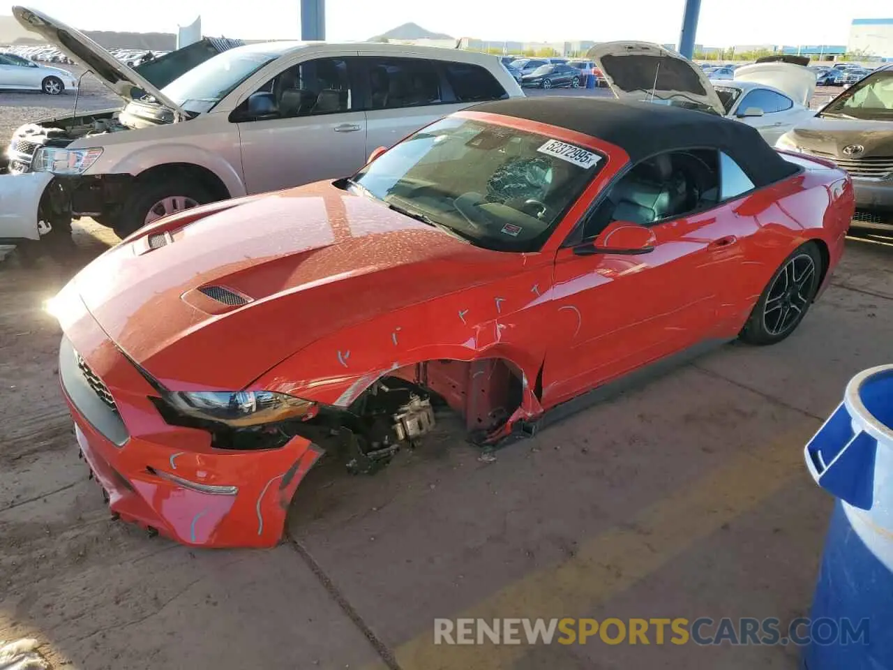 1 Photograph of a damaged car 1FATP8UH6P5111145 FORD ALL Models 2023