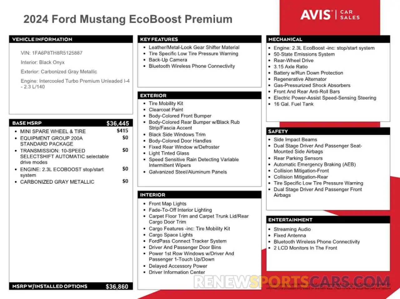 12 Фотография поврежденного автомобиля 1FA6P8TH8R5125887 FORD ALL Models 2024