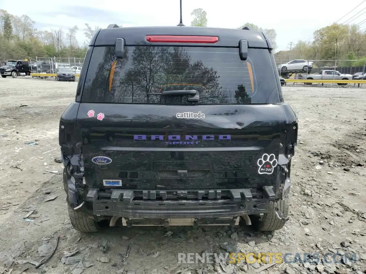 6 Фотография поврежденного автомобиля 3FMCR9A64MRA64490 FORD BRONCO 2021