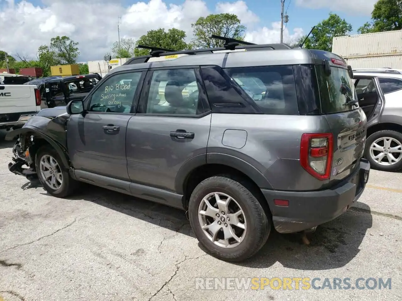 2 Photograph of a damaged car 3FMCR9A69MRB24540 FORD BRONCO 2021
