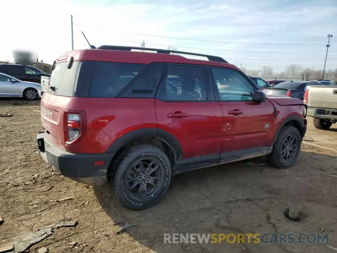 3 Photograph of a damaged car 3FMCR9B63MRB35905 FORD BRONCO 2021