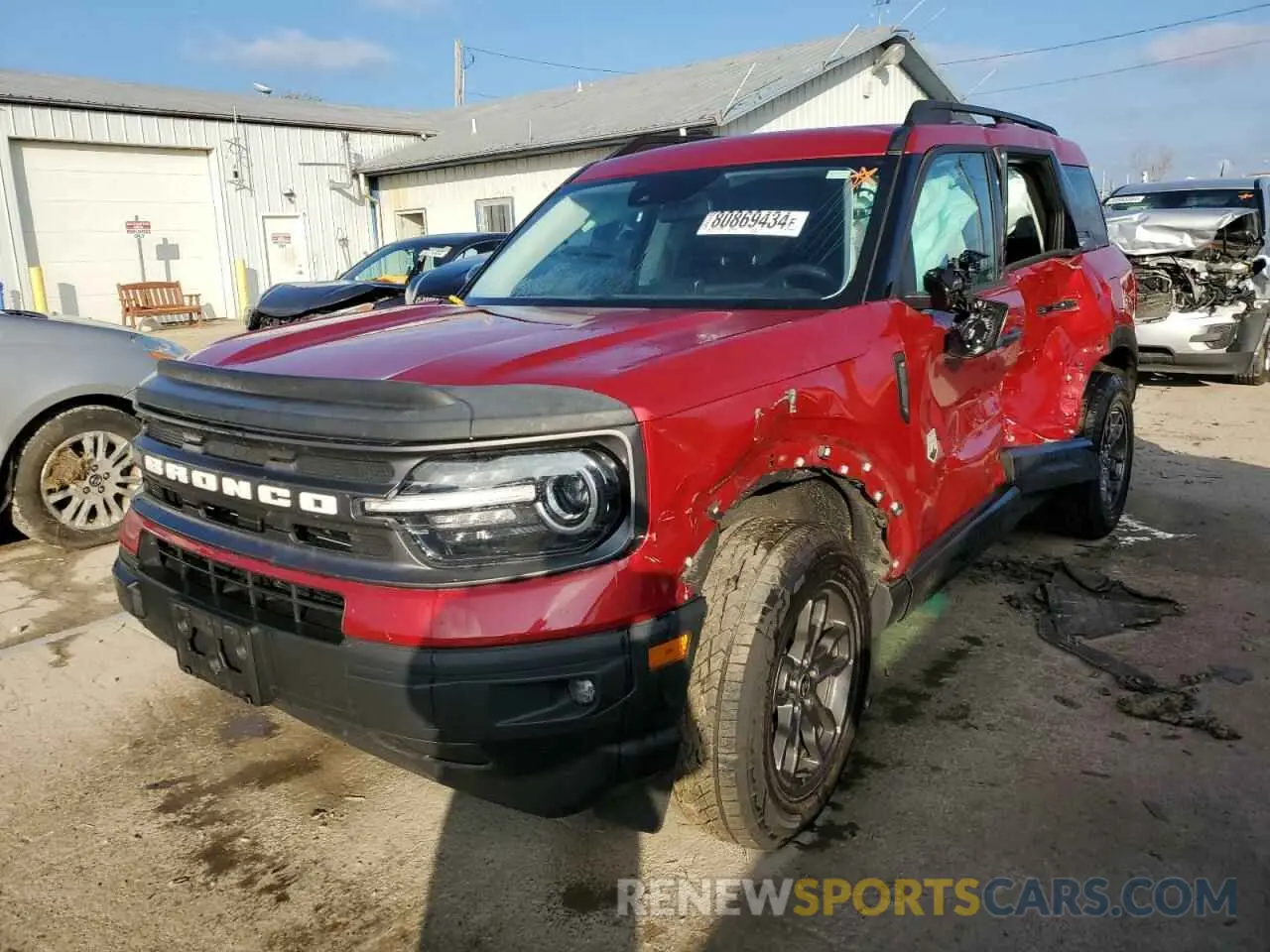 1 Фотография поврежденного автомобиля 3FMCR9B64MRA99402 FORD BRONCO 2021