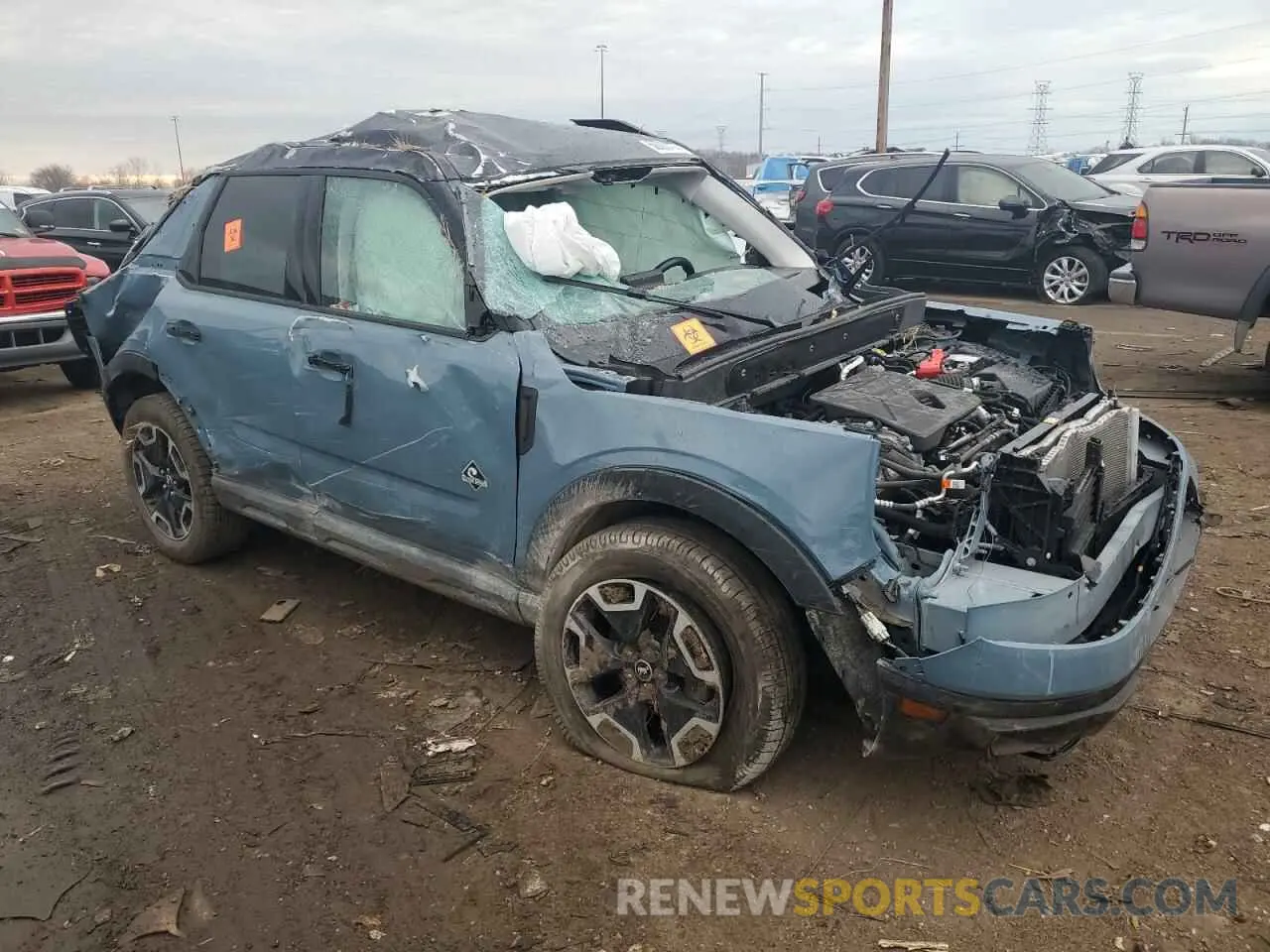 4 Фотография поврежденного автомобиля 3FMCR9C6XMRA14433 FORD BRONCO 2021