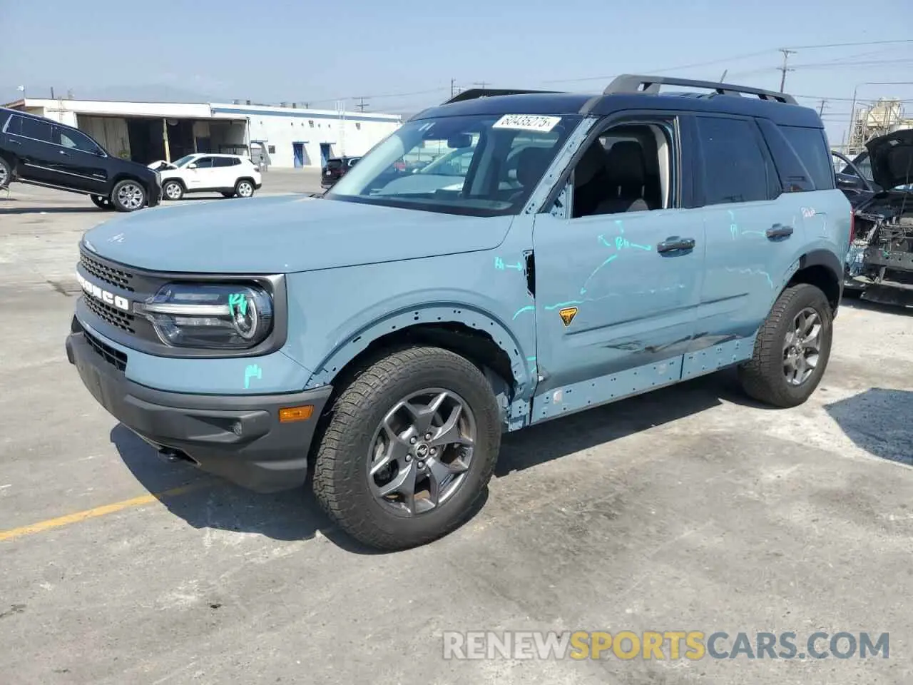 1 Photograph of a damaged car 3FMCR9D90MRB07891 FORD BRONCO 2021