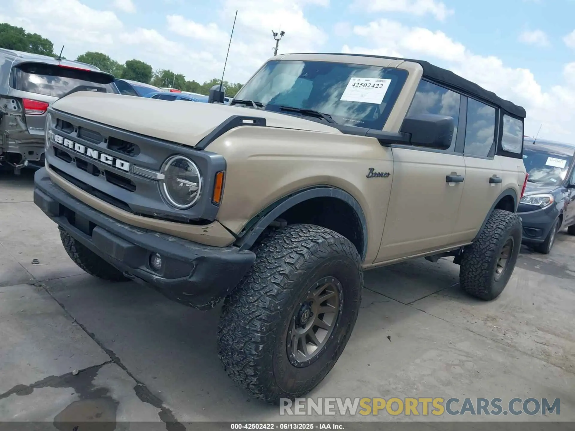 2 Фотография поврежденного автомобиля 1FMDE5BHXNLB83122 FORD BRONCO 2022