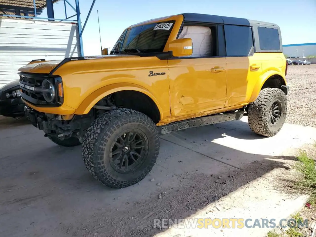 1 Photograph of a damaged car 1FMEE5BP8NLB30916 FORD BRONCO 2022
