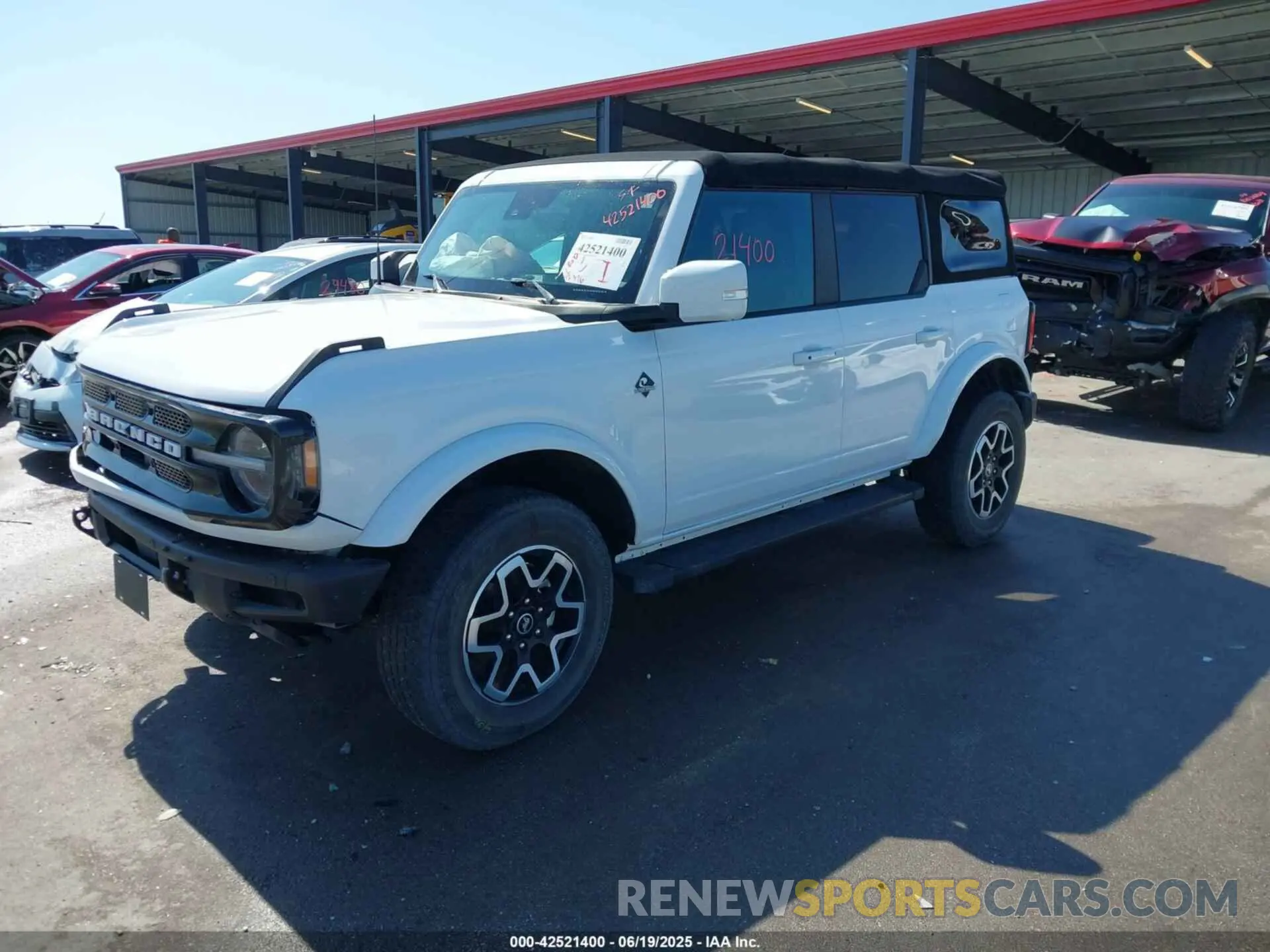 2 Фотография поврежденного автомобиля 1FMEE5BPXNLB21960 FORD BRONCO 2022