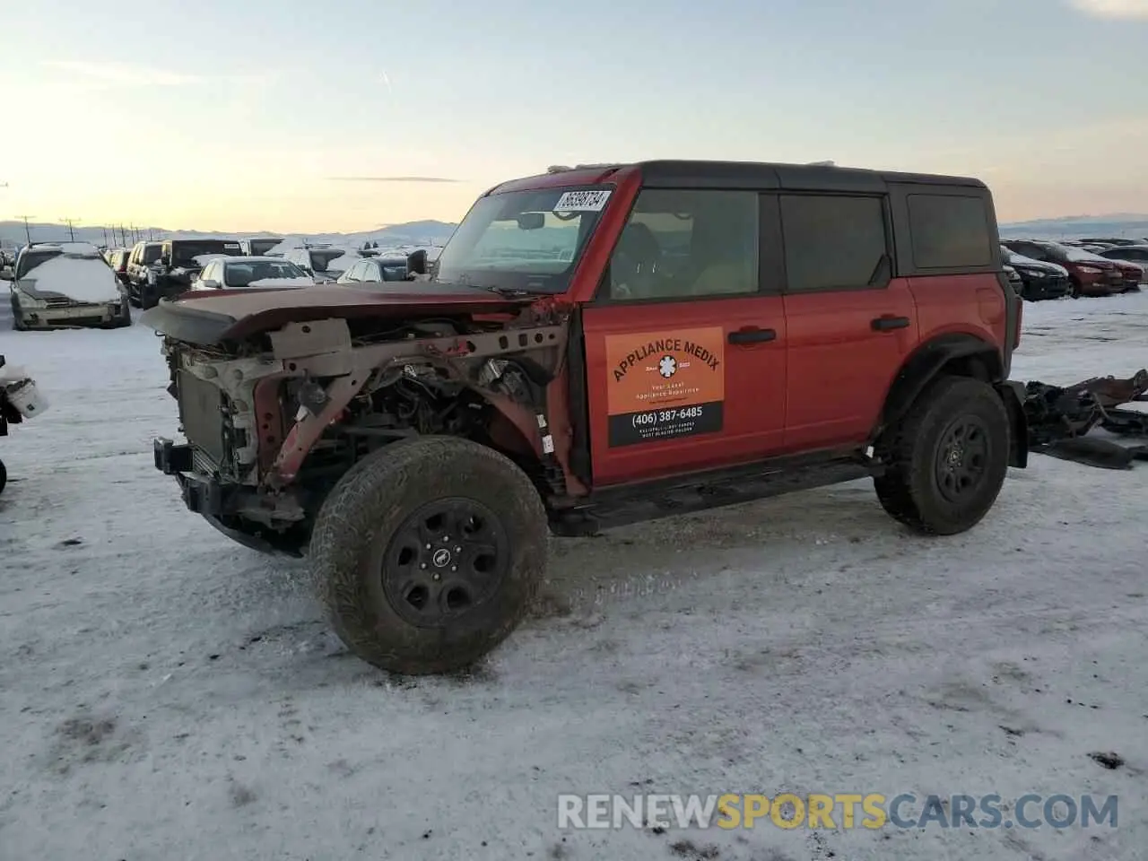 1 Photograph of a damaged car 1FMEE5DP8NLB53951 FORD BRONCO 2022