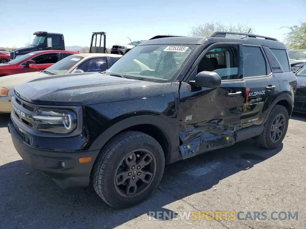 1 Photograph of a damaged car 3FMCR9B68NRE06037 FORD BRONCO 2022