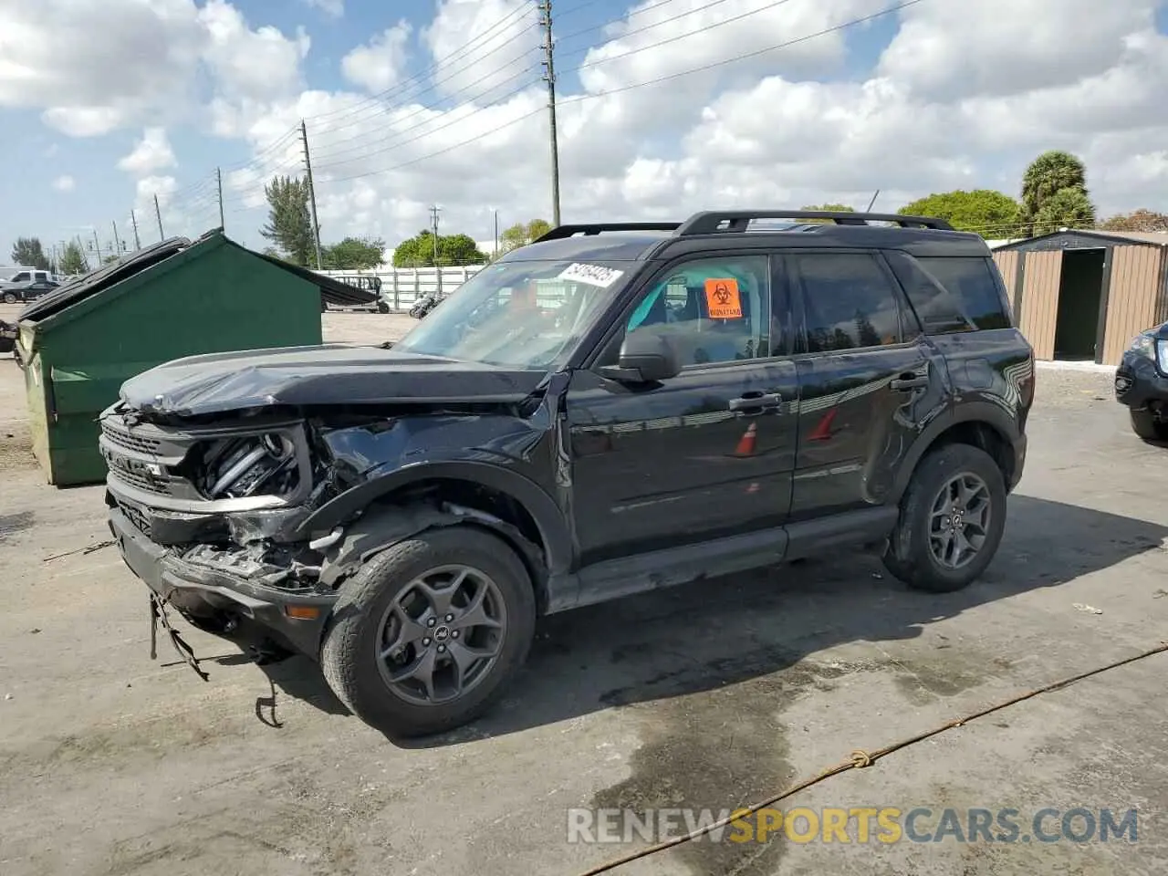 1 Photograph of a damaged car 3FMCR9D98NRD33405 FORD BRONCO 2022
