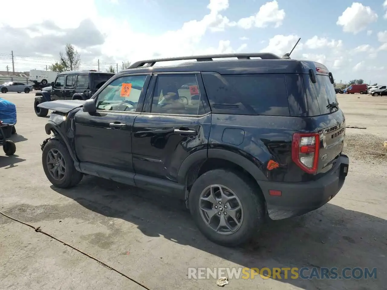 2 Photograph of a damaged car 3FMCR9D98NRD33405 FORD BRONCO 2022