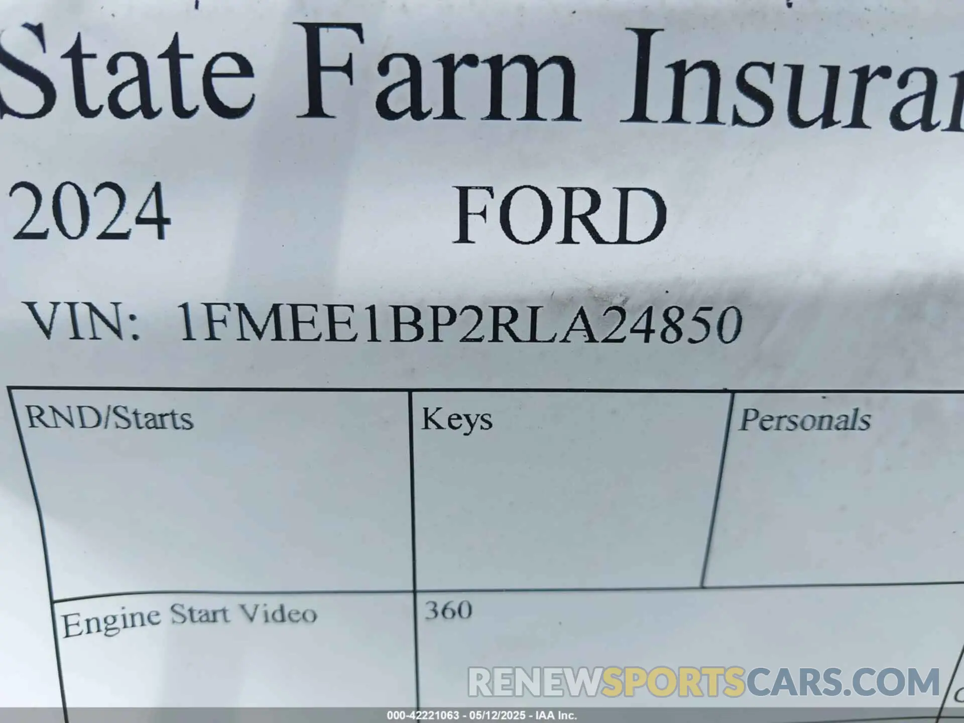 9 Фотография поврежденного автомобиля 1FMEE1BP2RLA24850 FORD BRONCO 2024
