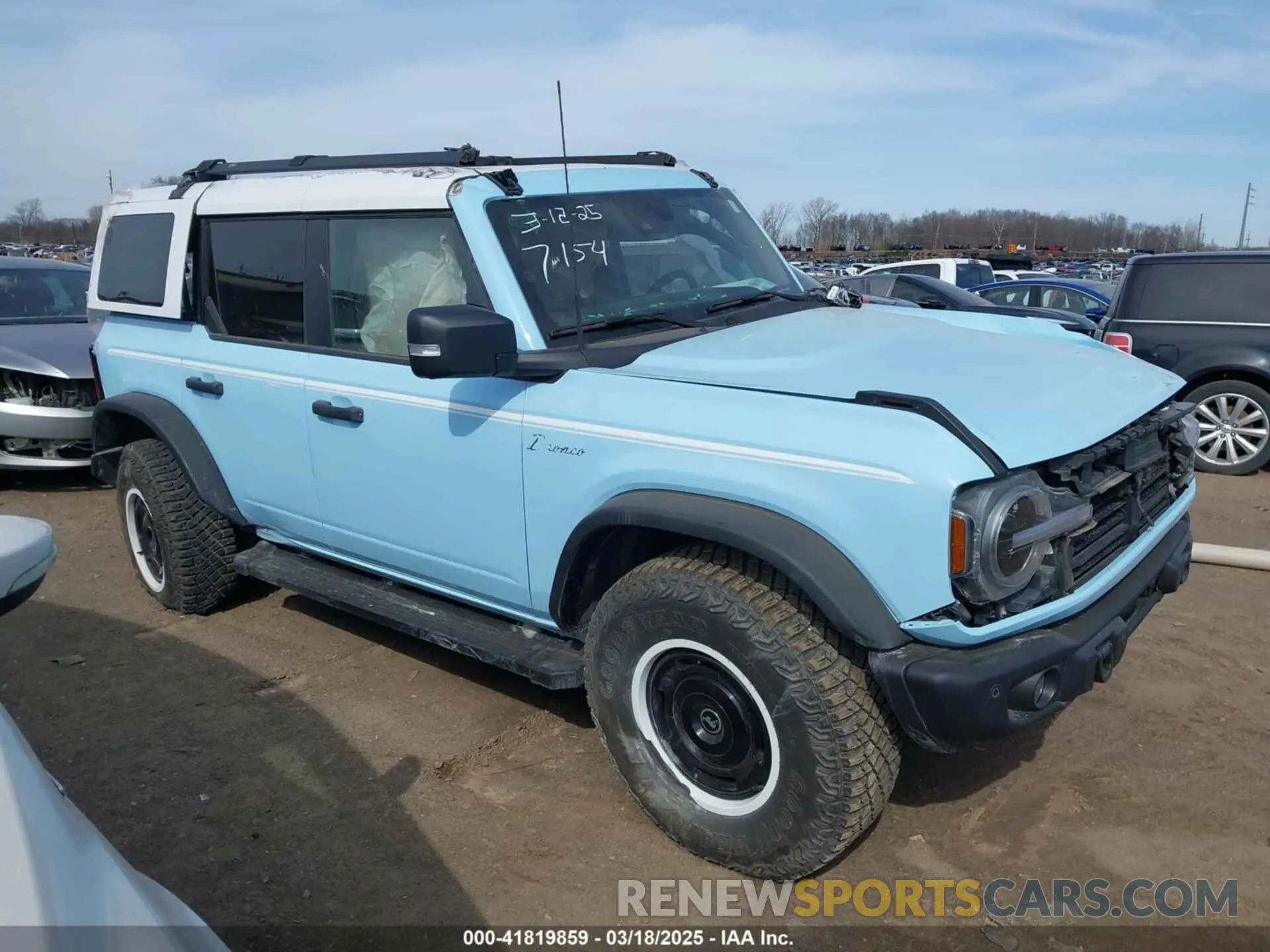 1 Фотография поврежденного автомобиля 1FMEE4GP5RLA27154 FORD BRONCO 2024
