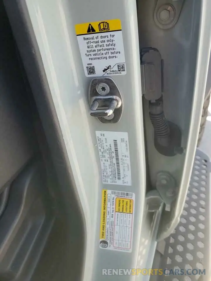 13 Photograph of a damaged car 1FMEE9BH0RLA13109 FORD BRONCO BAD 2024