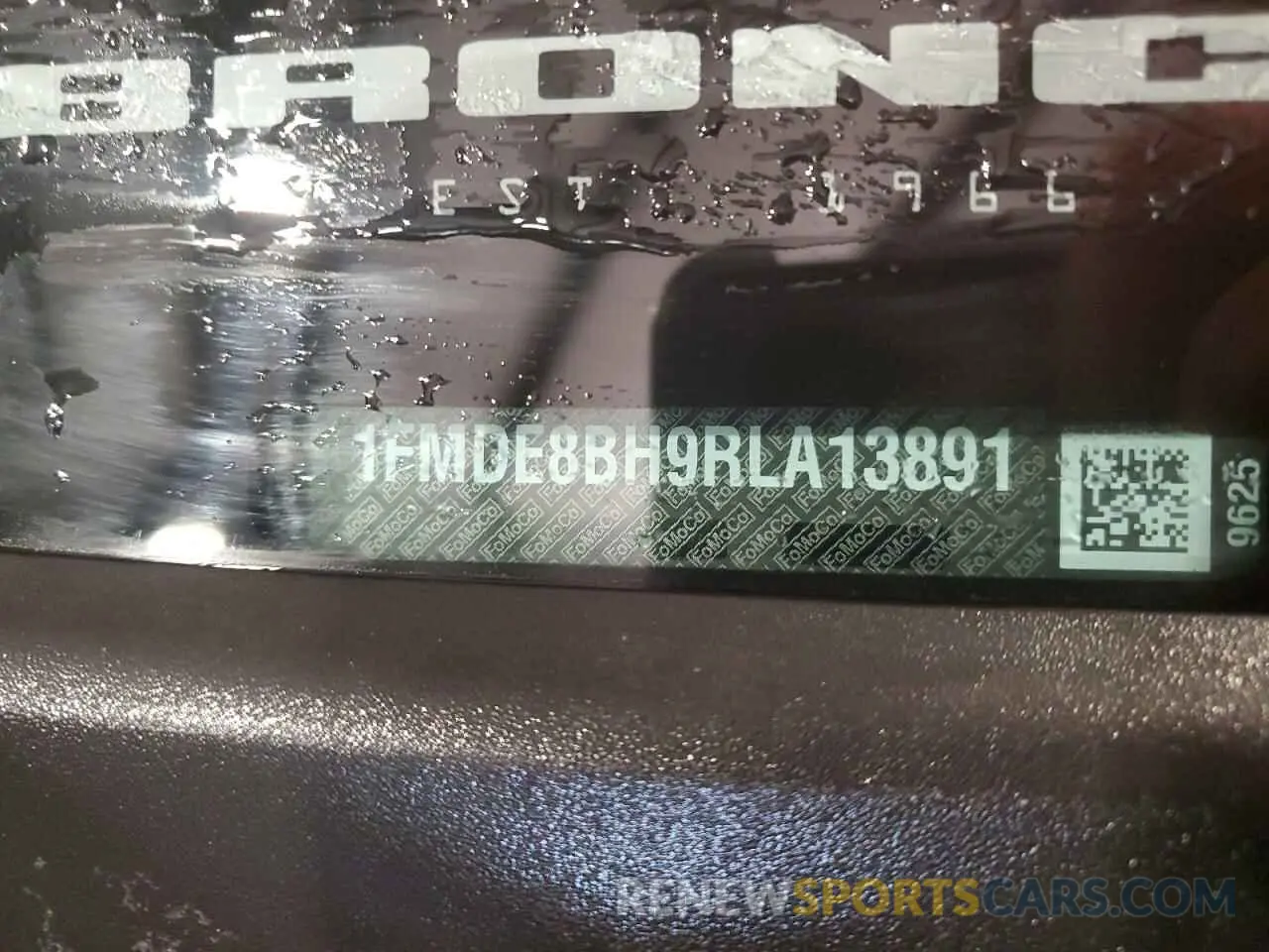 12 Photograph of a damaged car 1FMDE8BH9RLA13891 FORD BRONCO OUT 2024