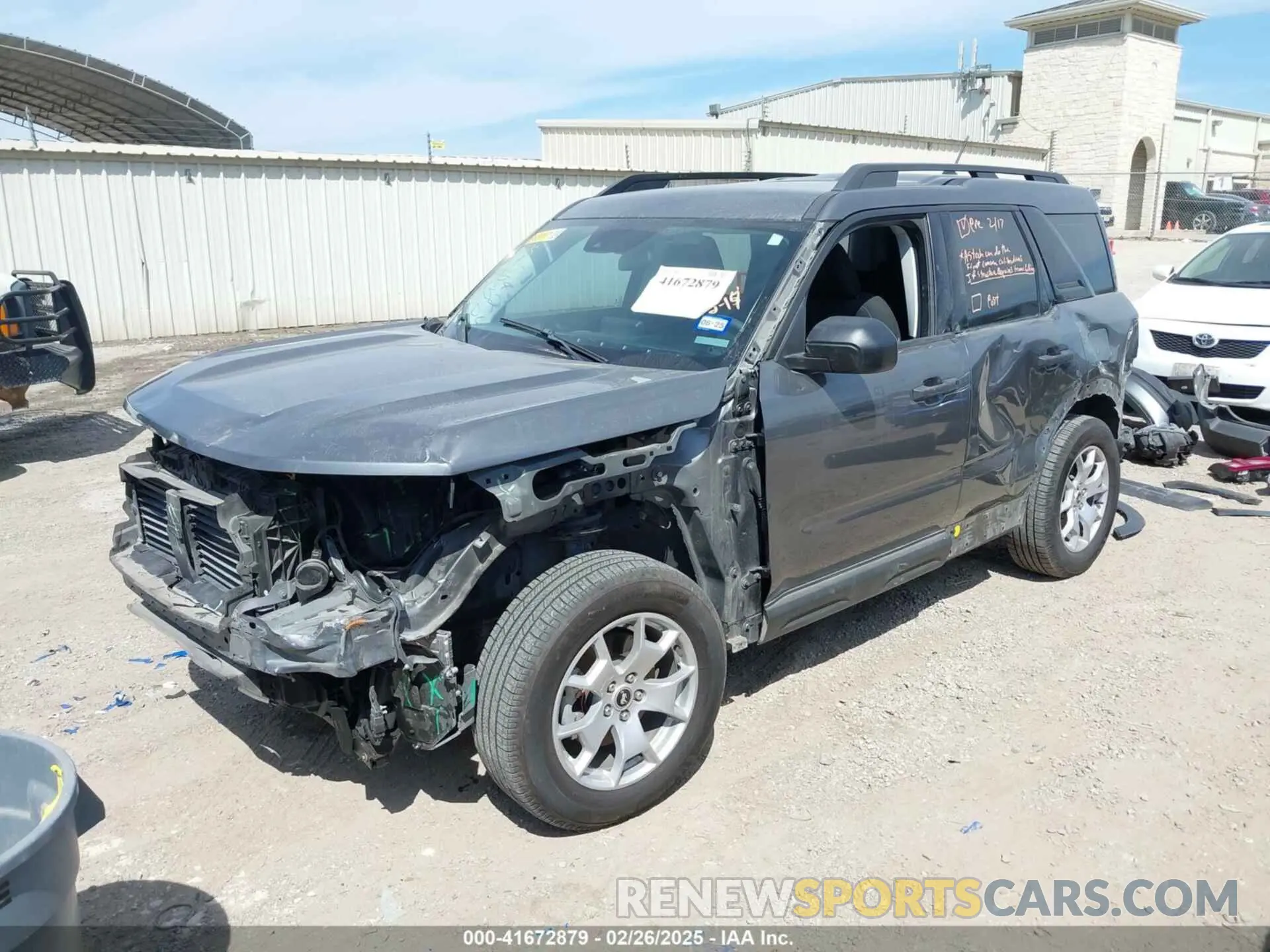 2 Photograph of a damaged car 3FMCR9A66MRB22969 FORD BRONCO SPORT 2021