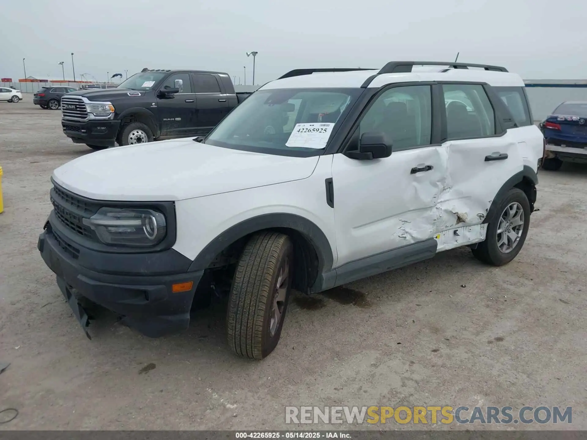 2 Photograph of a damaged car 3FMCR9A67MRB12953 FORD BRONCO SPORT 2021