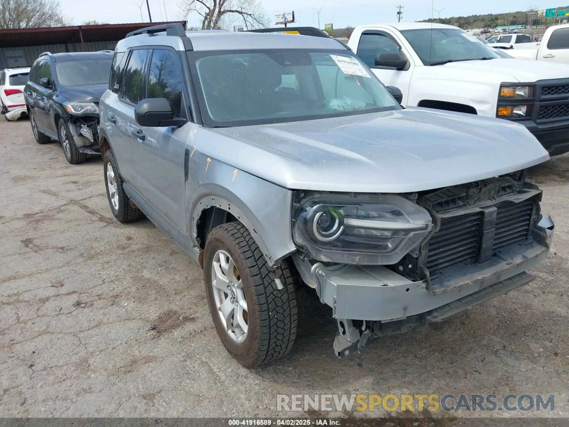 1 Photograph of a damaged car 3FMCR9A69MRA37298 FORD BRONCO SPORT 2021