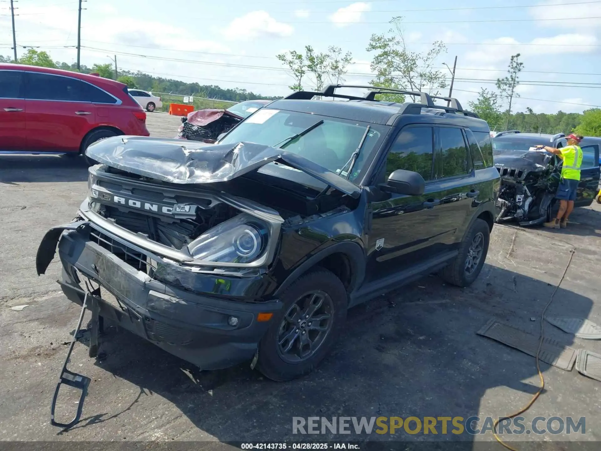 2 Фотография поврежденного автомобиля 3FMCR9B68MRA10365 FORD BRONCO SPORT 2021