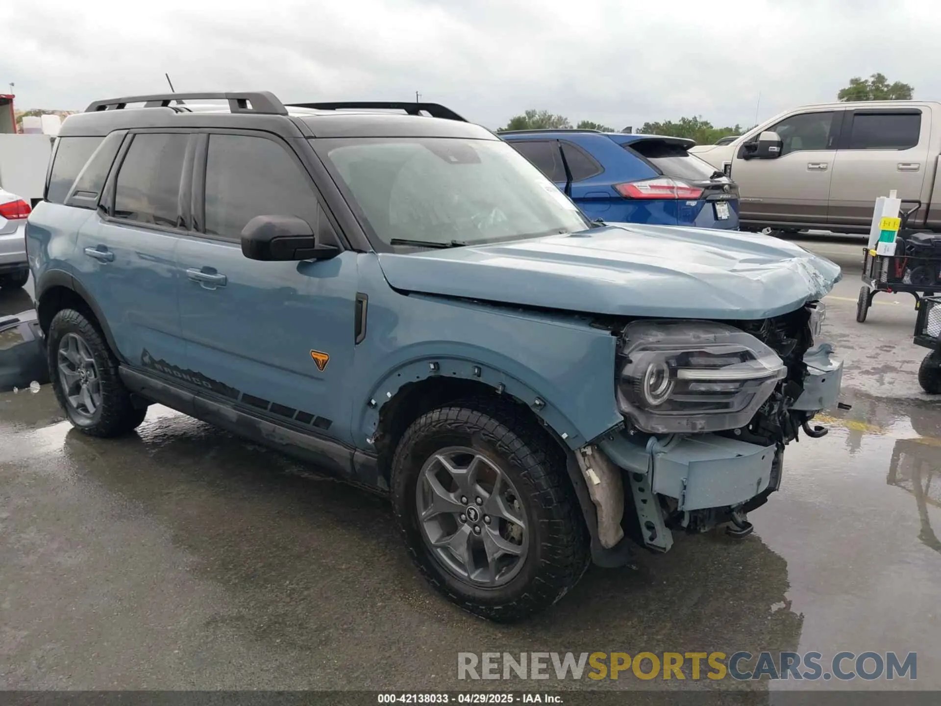 1 Photograph of a damaged car 3FMCR9D90MRA03899 FORD BRONCO SPORT 2021