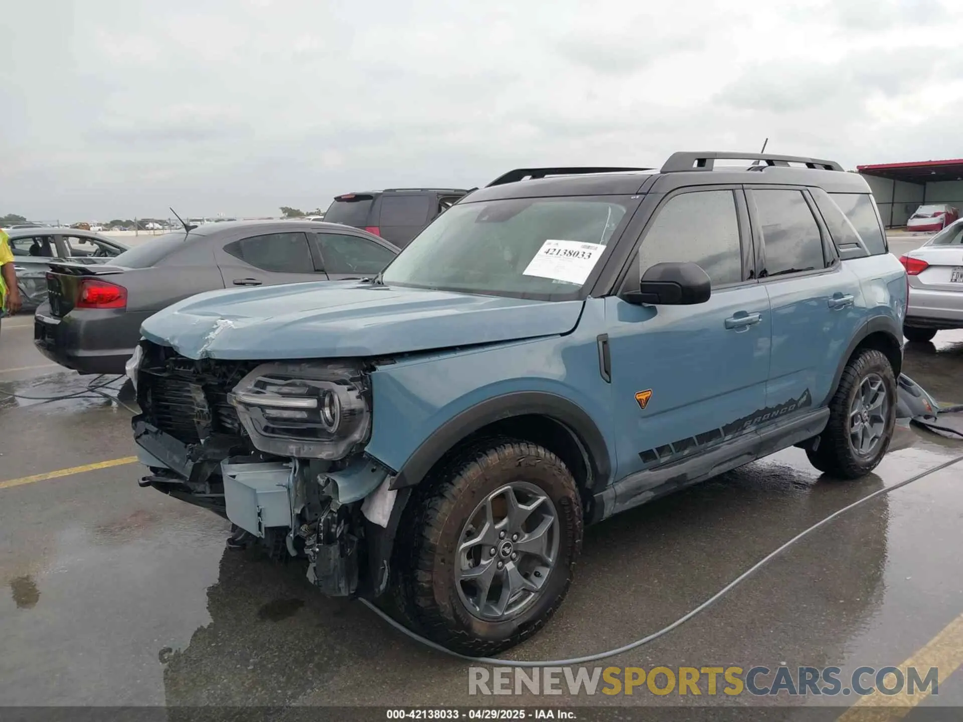 2 Photograph of a damaged car 3FMCR9D90MRA03899 FORD BRONCO SPORT 2021
