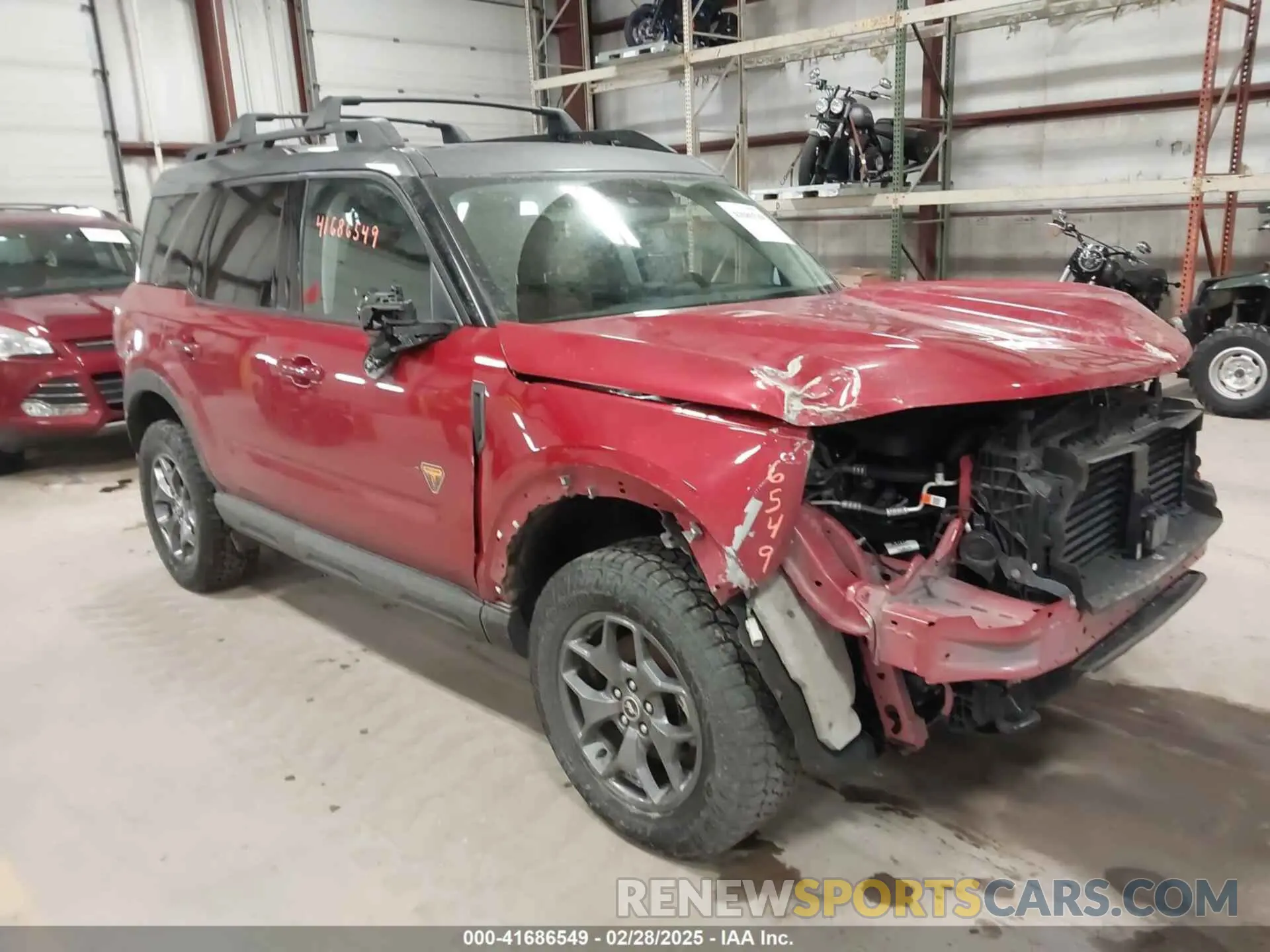 1 Photograph of a damaged car 3FMCR9D99MRA87978 FORD BRONCO SPORT 2021