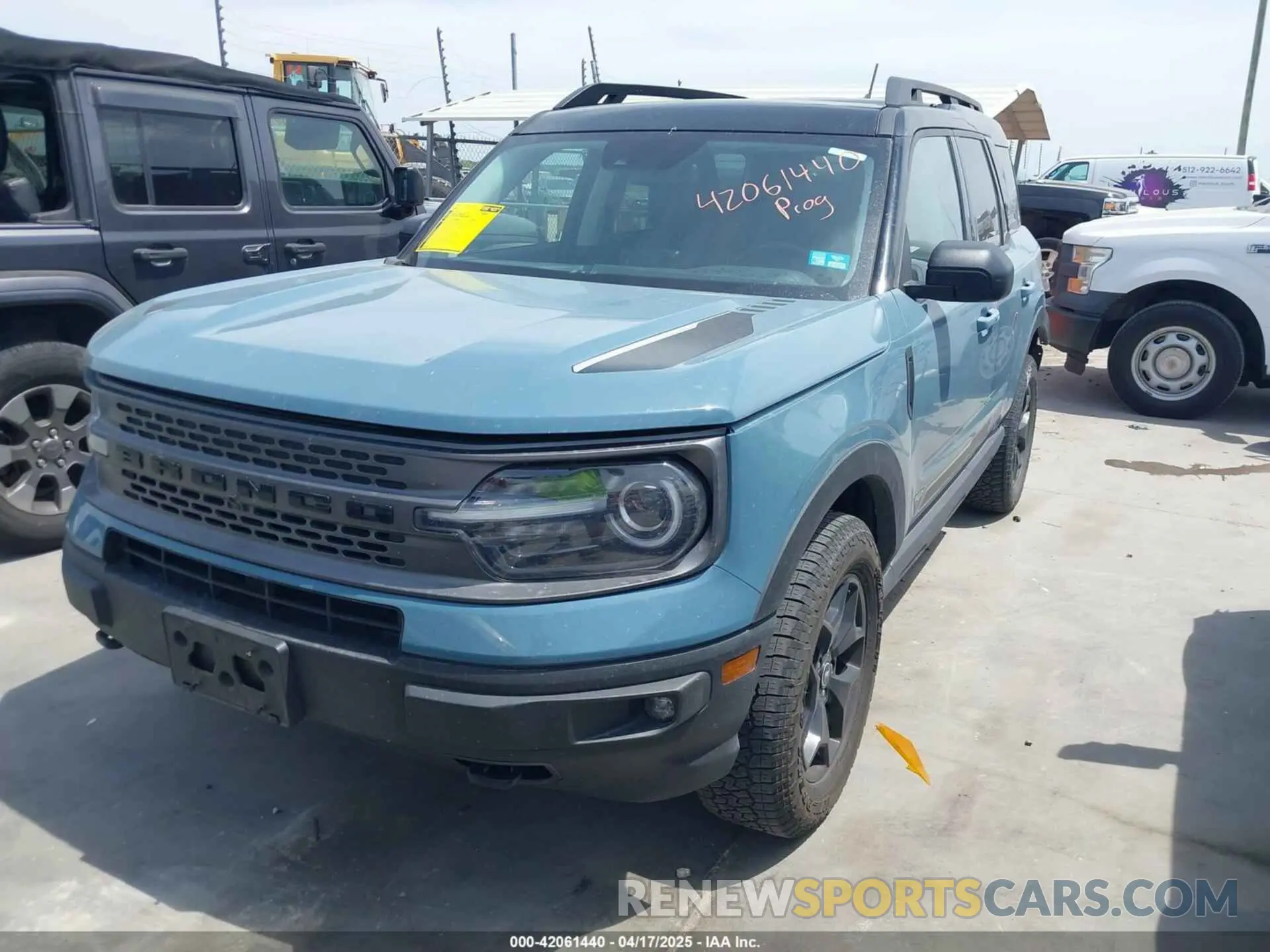 2 Photograph of a damaged car 3FMCR9F9XMRA12994 FORD BRONCO SPORT 2021